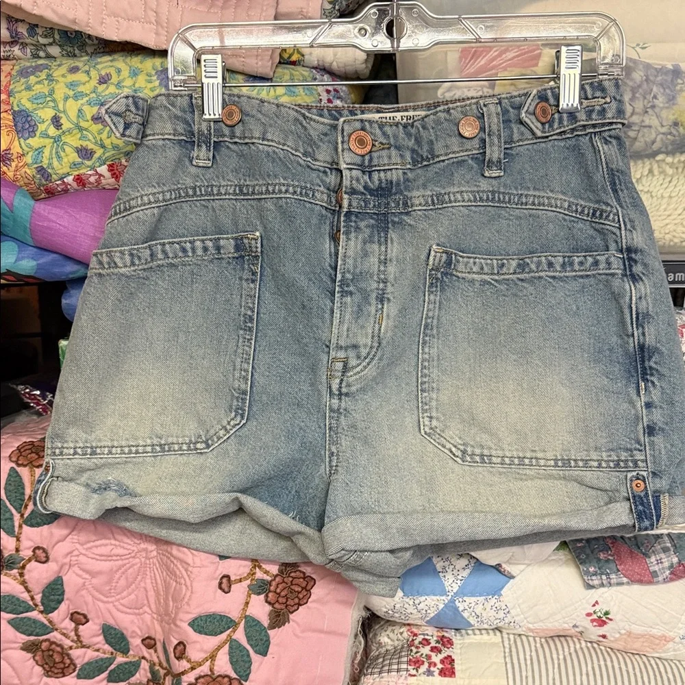 We The Free Light Blue Jean Shorts - Picture 6 of 15